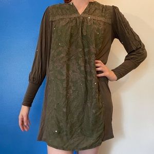 Tiny Anthropologie Green Dress
